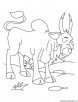 Sad ox coloring page