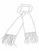 Scarf coloring pages