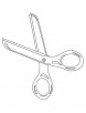 Scissors coloring page
