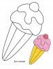 0 Level ice-cream coloring page