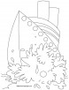 Watercraft coloring page