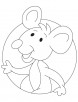 Small rat pinkie coloring page