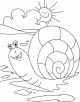 Snail Coloring Page