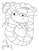 Very large snake coloring pages