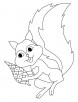 Flying squirrel coloring pages