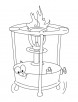 Stove coloring page