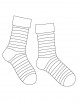 Striped socks coloring pages