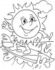 Summer Coloring Page
