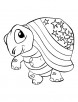 Smiling tortoise coloring pages