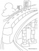 City train coloring page