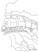 Train coloring page 7