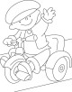 Tricycle Coloring Page Tricycle Coloring Page