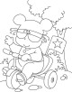 Tricycle Coloring Page Tricycle Coloring Page