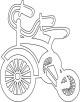Tricycle Coloring Page Tricycle Coloring Page