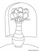 Tulip vase coloring page