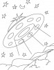 No place in this universe is out of UFO coloring pages