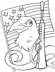 I am also protecting my country-Bald Eagle coloring page