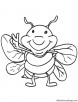 Victory sign Cicada coloring page