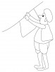 Villager dress coloring pages