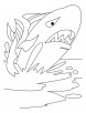 Giant whale on jive style coloring pages