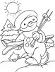 O great sunny day. Lets have some fun coloring page