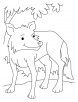 A fully grown wolf coloring pages