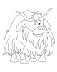 Yak Coloring Page Yak Coloring Page