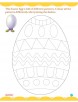 The Easter egg is full of different patterns colour all the patterns differently after joining the dashes