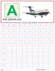 Capital letter writing practice worksheet alphabet A