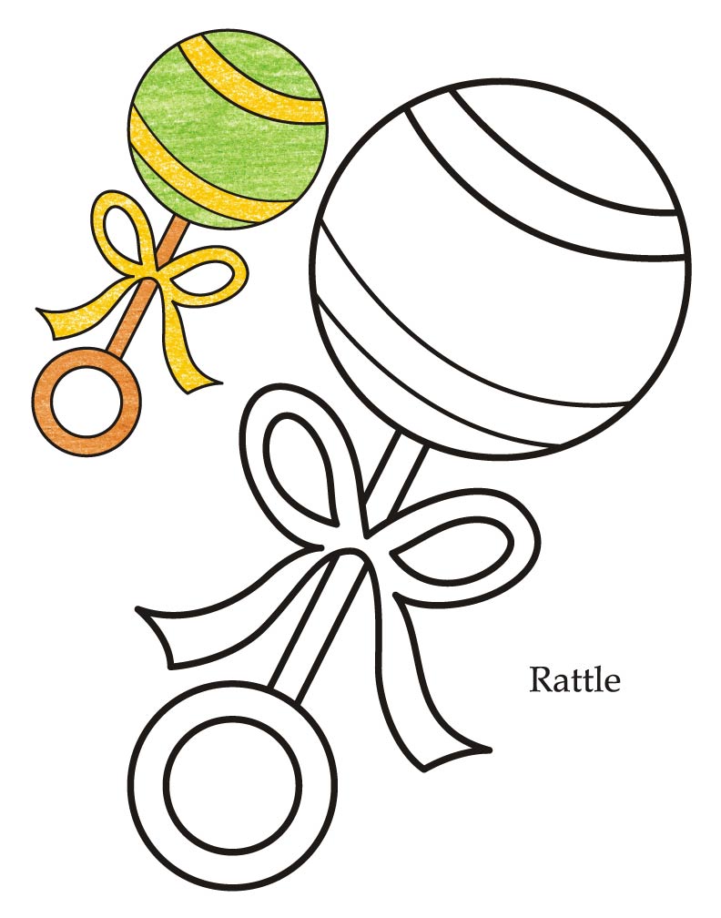 0 Level rattle coloring page