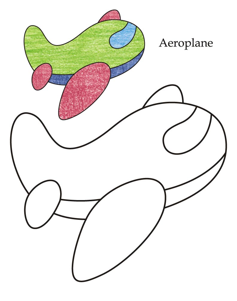 0 Level airplane coloring page