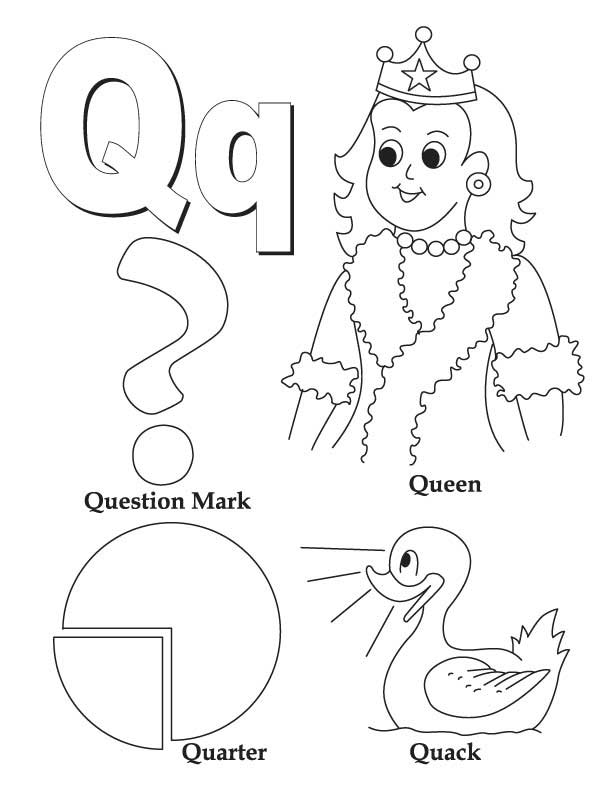My A to Z Coloring Book Letter Q coloring page