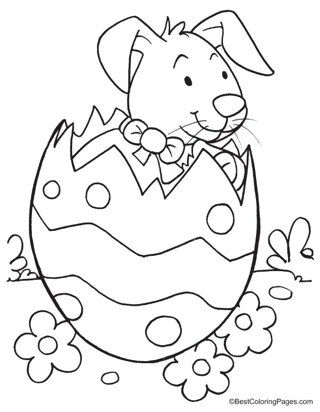 Easter coloring page to print