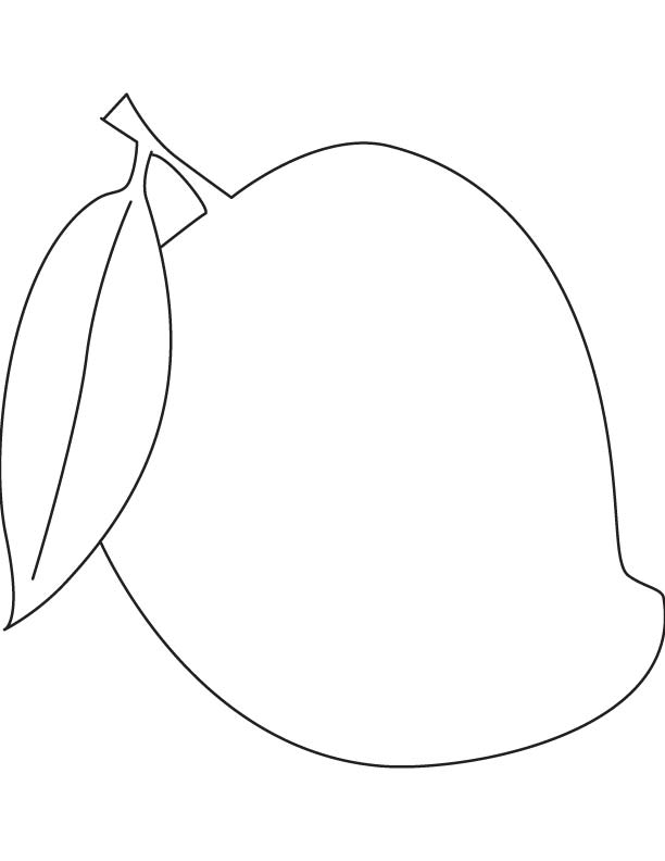 Aa se aam coloring page