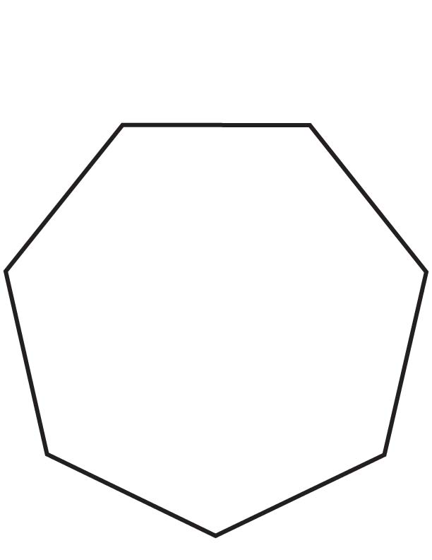 Heptagon coloring page