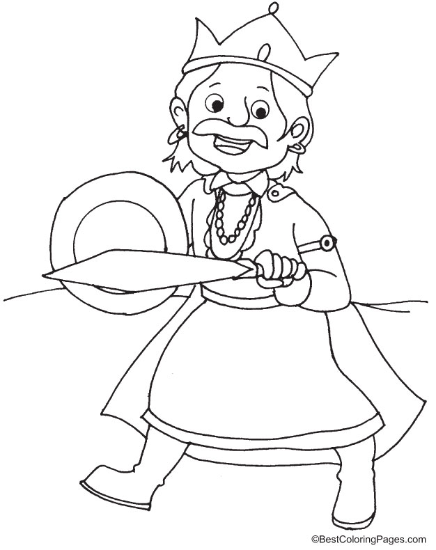 King Regnant Coloring Page