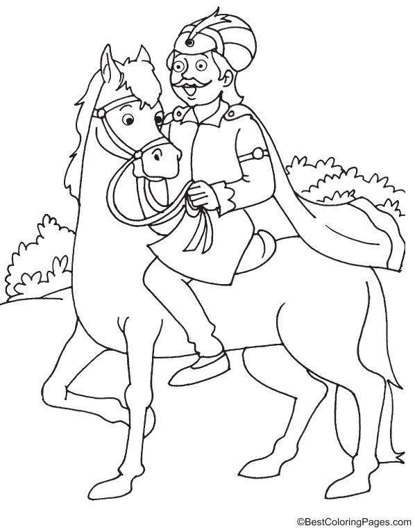 King of Cambodia coloring page