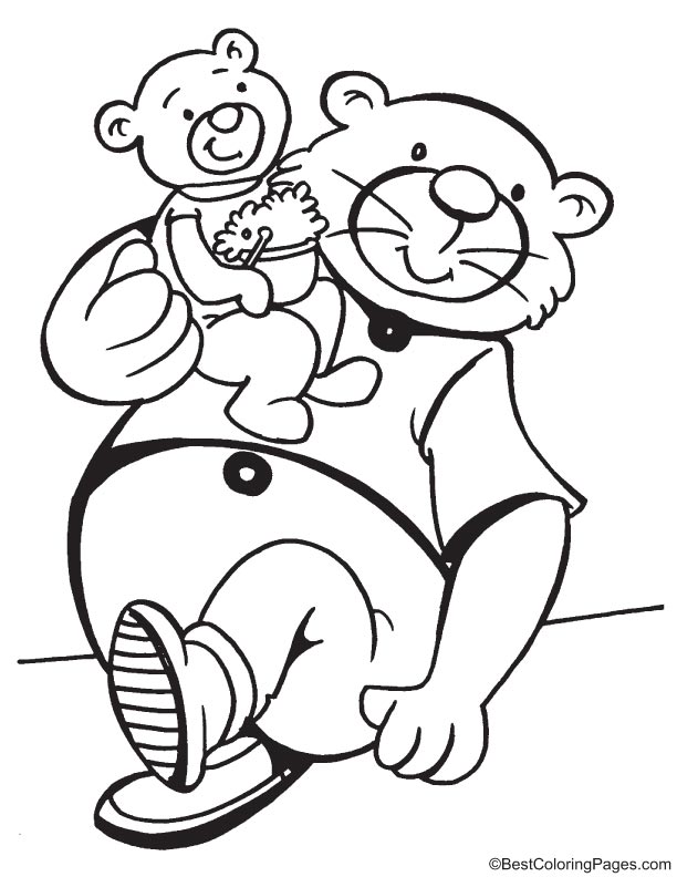 Loving father coloring page