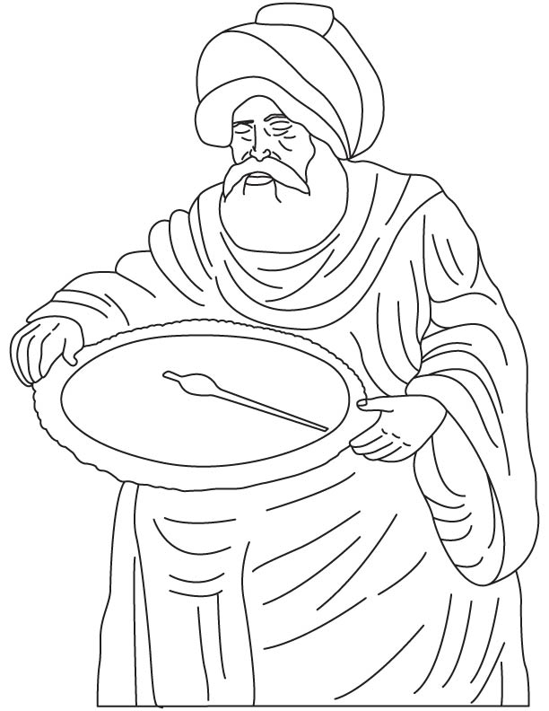 Muhammad Ibn Jabir Al-Harrani Al-Battani coloring page