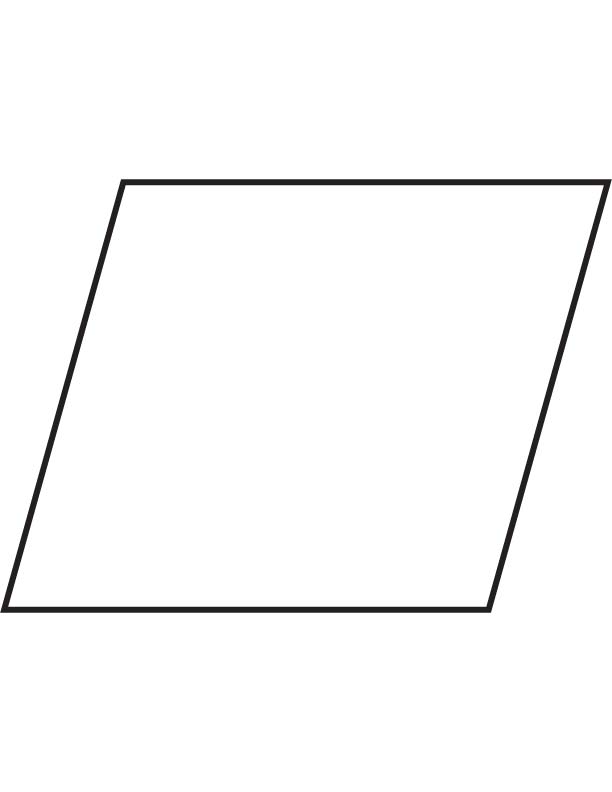 Parallelogram coloring page