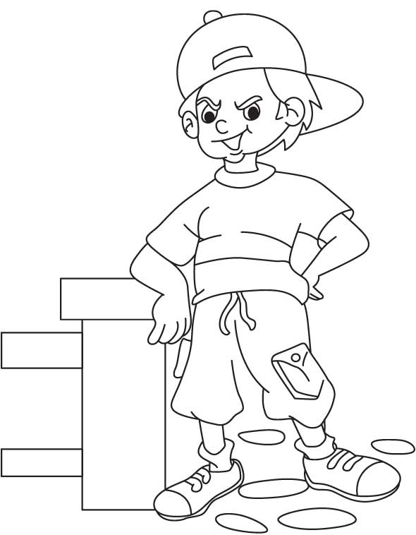 A pride boy coloring page