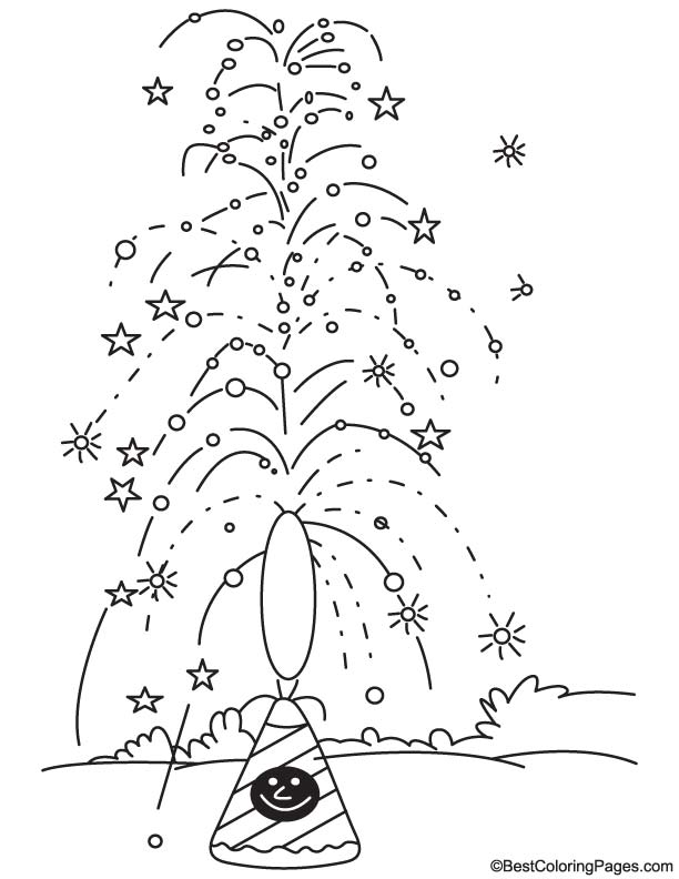 Anar bomb coloring page