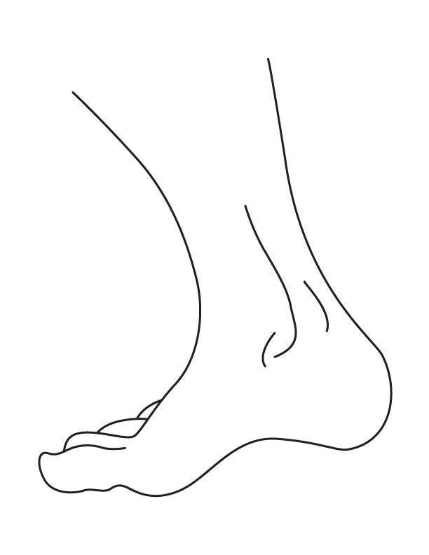 Ankle coloring page printable