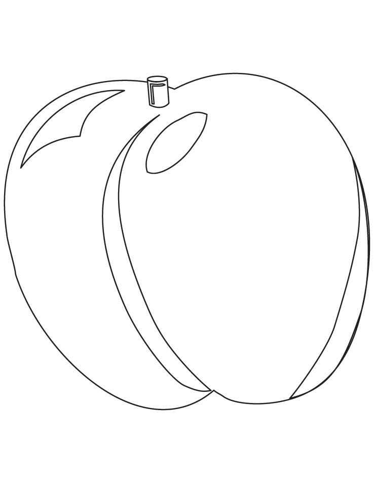 An apricot coloring pages
