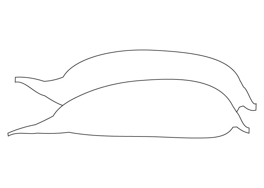 Baked sweet potato coloring page