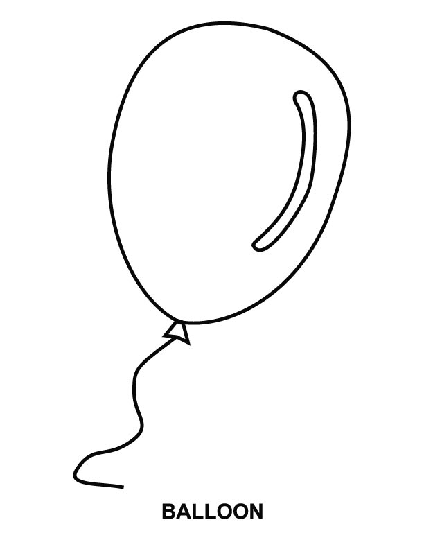 balloon worksheet Colouring Pages