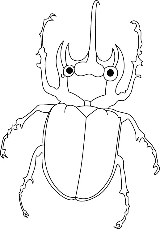 Beetle, on the way� coloring pages