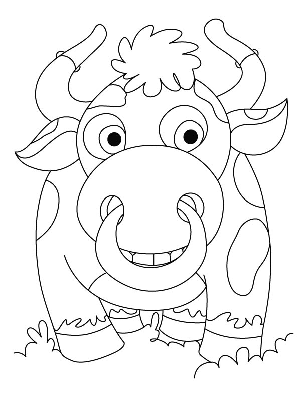 Newly wed Bison coloring pages