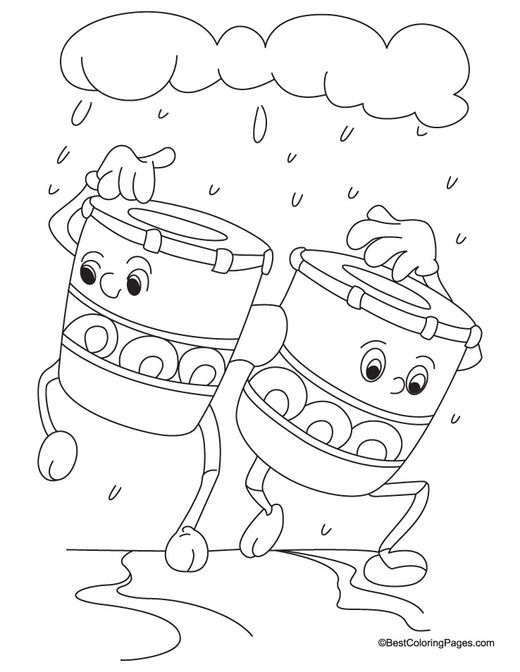 Dancing bongo coloring pages