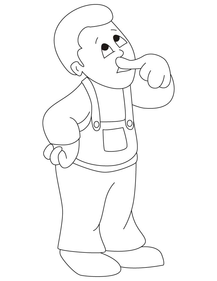 Summer suit coloring pages